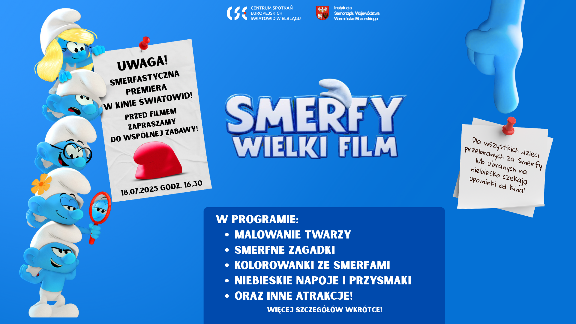 Premiera filmu „Smerfy: Wielki Film”